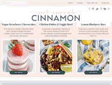 Tablet Screenshot of notenoughcinnamon.com